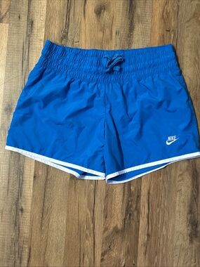 Nike Women’s Royal Blue Athletic Shorts with White Trim